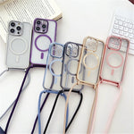 For iPhone 12 Pro Max Case Compatible with MagSafe TPU Electroplating Phone Cover