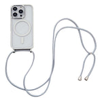 For iPhone 12 Pro Magnetic Case Crossbody Lanyard TPU Phone Cover