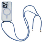 For iPhone 12 Pro Magnetic Case Crossbody Lanyard TPU Phone Cover