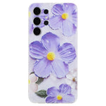 For Samsung Galaxy S23 Ultra TPU Case Camera Lens Protection Slim Pattern Phone Cover
