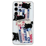 For Samsung Galaxy S23 Ultra TPU Case Camera Lens Protection Slim Pattern Phone Cover