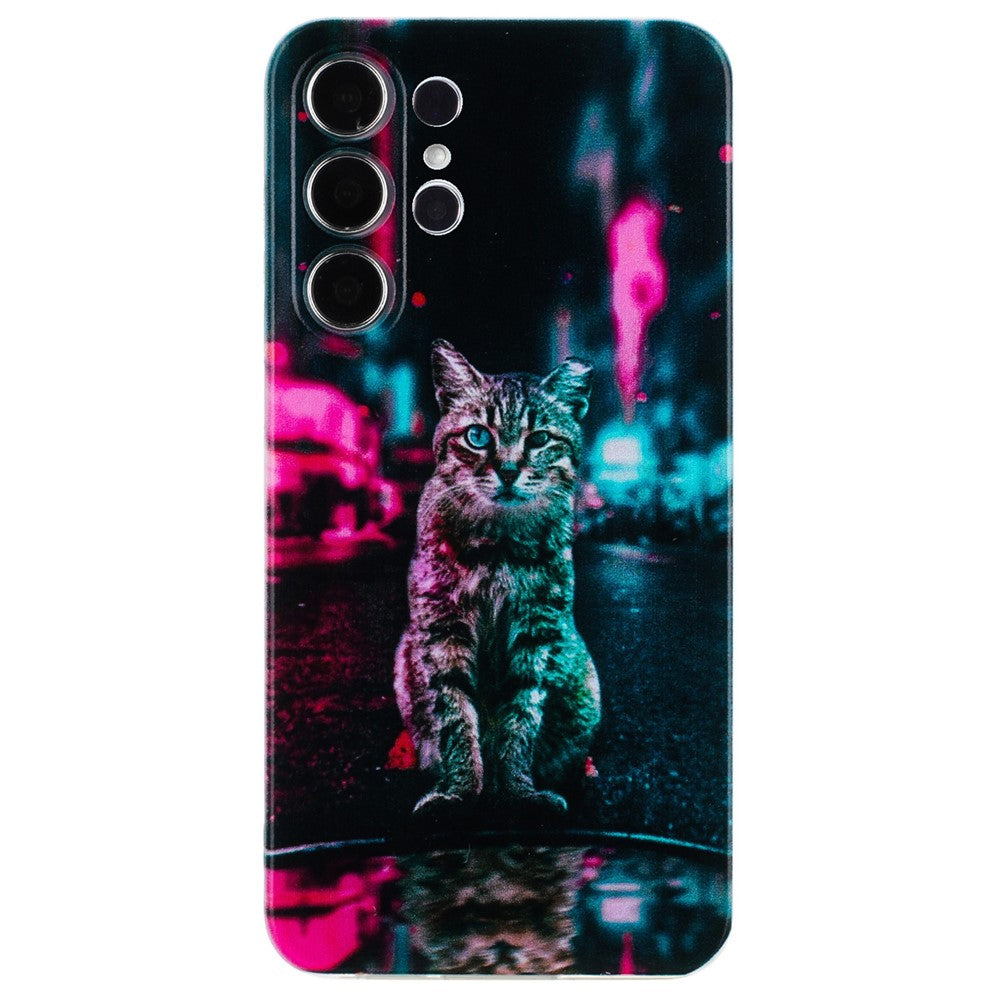 For Samsung Galaxy S23 Ultra TPU Case Camera Lens Protection Slim Pattern Phone Cover