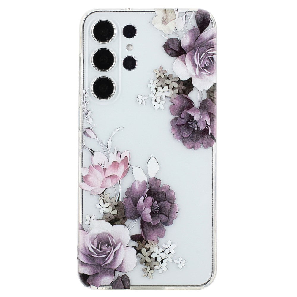For Samsung Galaxy S23 Ultra TPU Case Camera Lens Protection Slim Pattern Phone Cover
