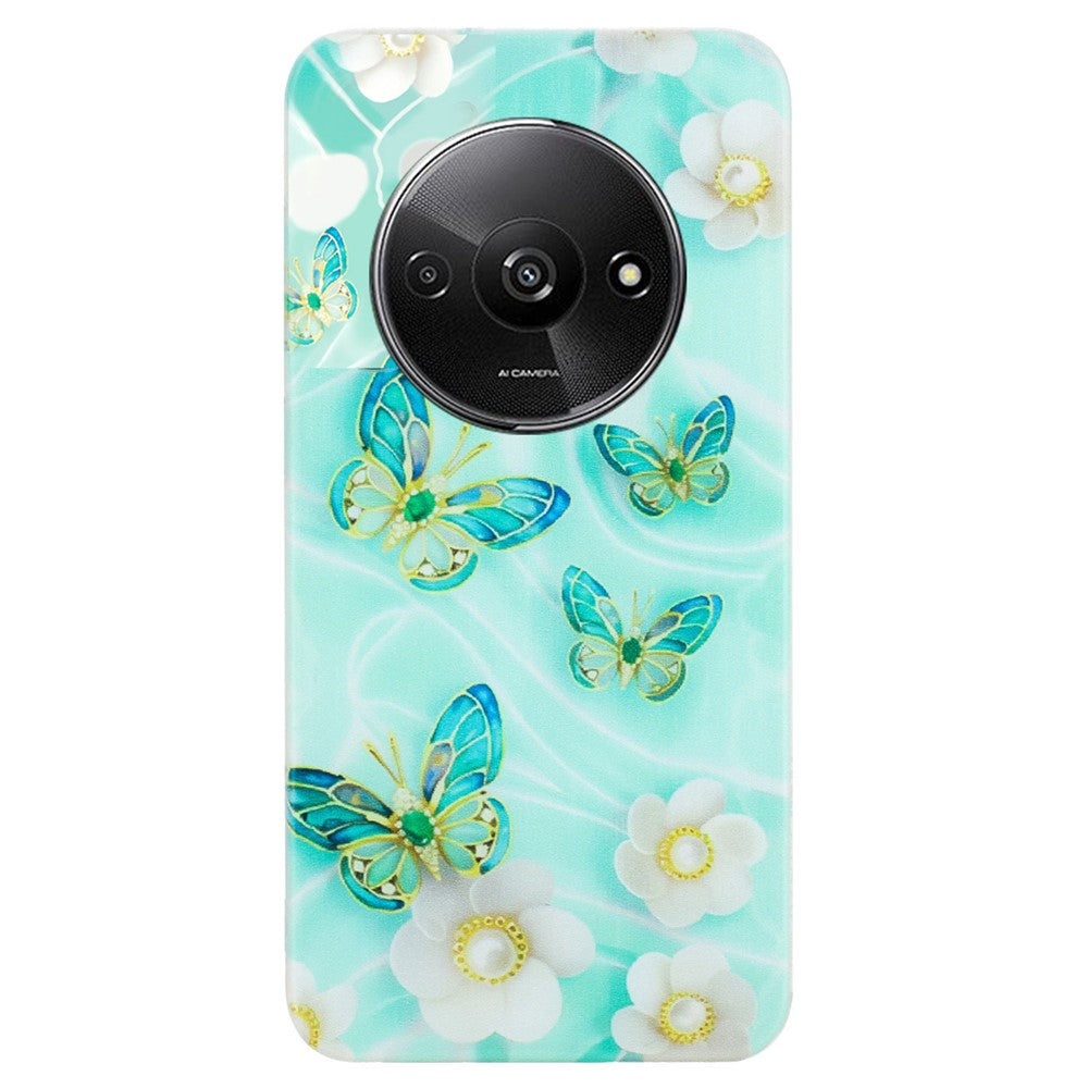 For Xiaomi Redmi A3 / Poco C61 4G TPU Case Pattern Printing Drop Protection Phone Protective Cover
