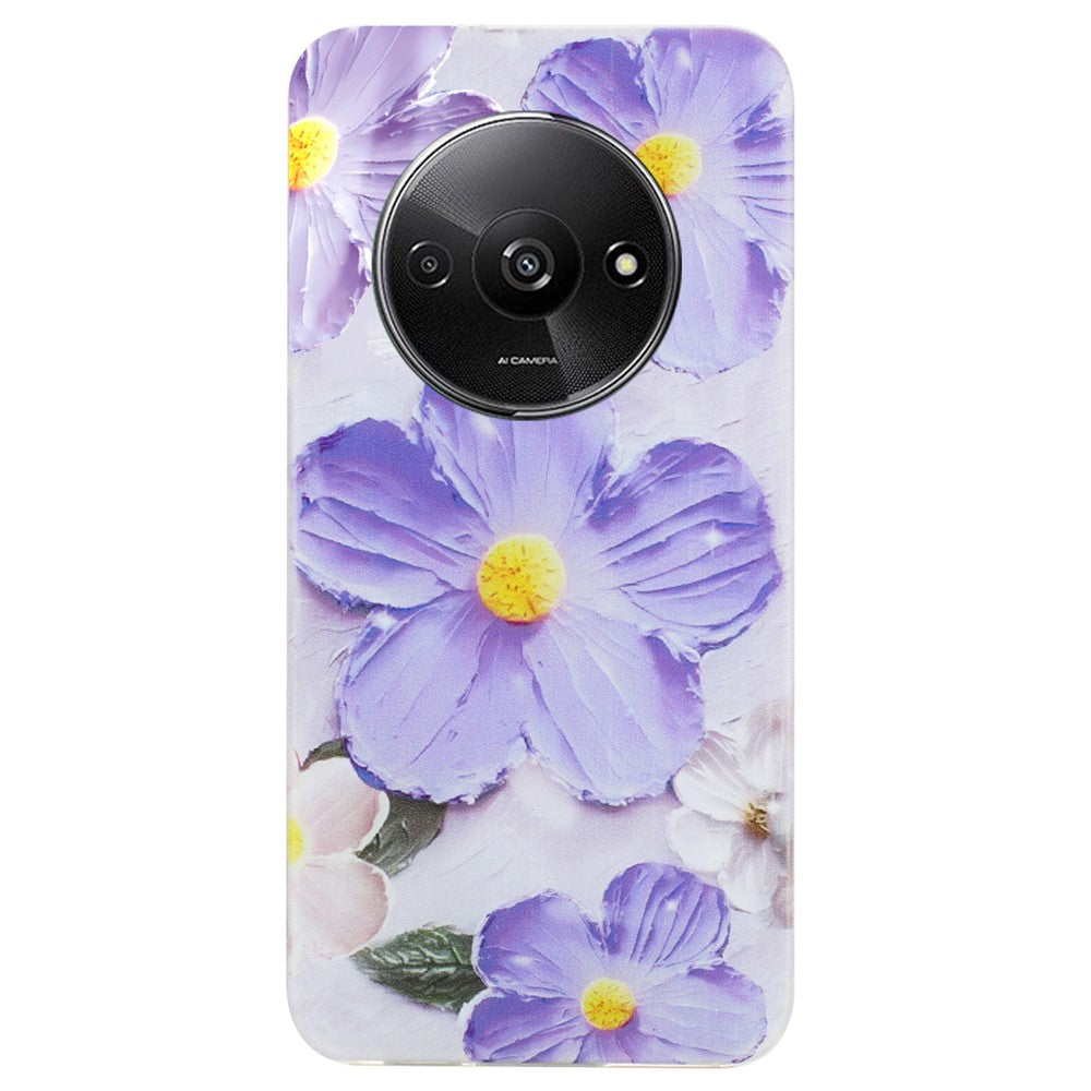 For Xiaomi Redmi A3 / Poco C61 4G TPU Case Pattern Printing Drop Protection Phone Protective Cover