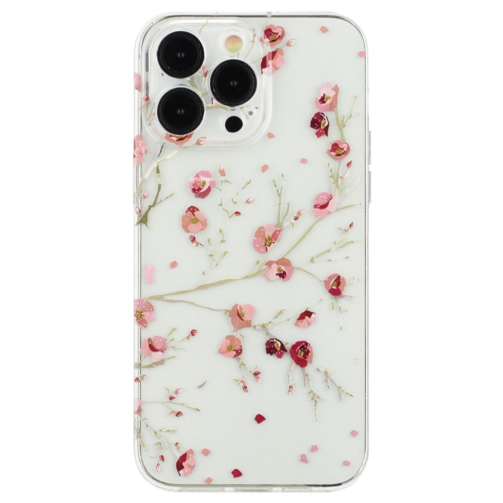 For iPhone 15 Pro Cover Soft TPU Pattern Printing Lightweight Phone Case