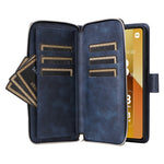 For Xiaomi Redmi Note 13 5G Case with Strap Zipper Wallet PU Leather Phone Cover
