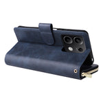 For Xiaomi Redmi Note 13 5G Case with Strap Zipper Wallet PU Leather Phone Cover