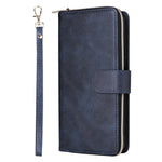 For Xiaomi Redmi Note 13 5G Case with Strap Zipper Wallet PU Leather Phone Cover