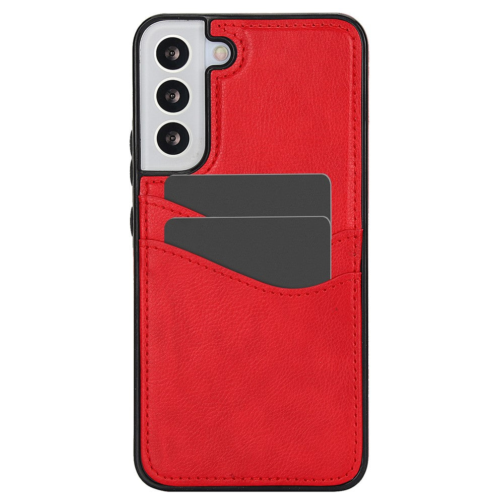 For Samsung Galaxy S22+ 5G Multifunction Phone Shell Card Slot PU+TPU Mobile Phone Case