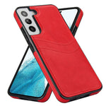 For Samsung Galaxy S22+ 5G Multifunction Phone Shell Card Slot PU+TPU Mobile Phone Case