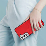 For Samsung Galaxy S22+ 5G Multifunction Phone Shell Card Slot PU+TPU Mobile Phone Case