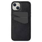 For iPhone 13 mini Case Scratch-Resistant PU+TPU Phone Shell with Card Holder