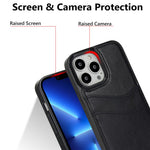 For iPhone 12 / 12 Pro Case Card Holder PU+TPU Phone Shell