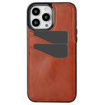 For iPhone 12 / 12 Pro Case Card Holder PU+TPU Phone Shell