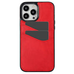 For iPhone 12 / 12 Pro Case Card Holder PU+TPU Phone Shell