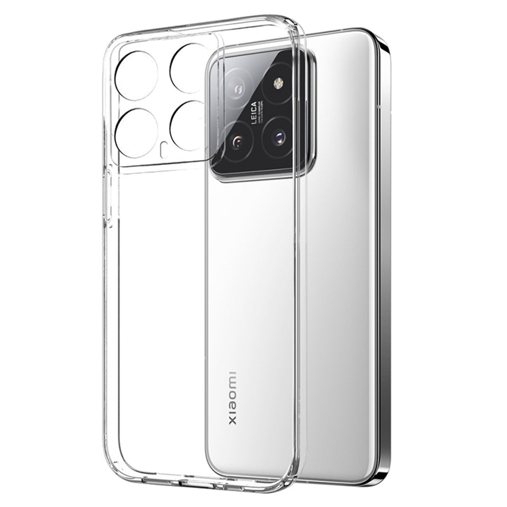 NORTHJO För Xiaomi 14 Skal TPU Stötdämpande mobilskal med Härdat Glasfilm