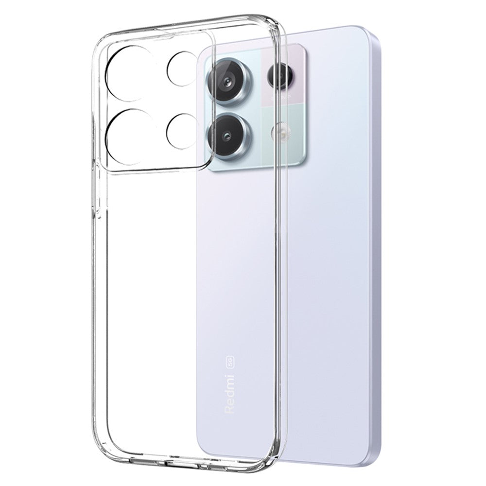 NORTHJO For Xiaomi Redmi Note 13 Pro 5G / Poco X6 5G Case Anti-fall TPU Protective Shell with Tempered Glass Film