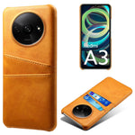 For Xiaomi Redmi A3 4G / Poco C61 4G Case Card Slots PU Leather Coated PC Hard Phone Cover