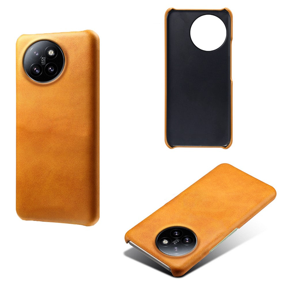 For Xiaomi Civi 4 Pro 5G / 14 Civi 5G Case Leather Coated Hard PC Calf Texture Shockproof Phone Cover