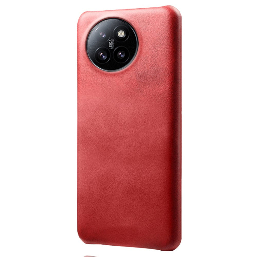 For Xiaomi Civi 4 Pro 5G / 14 Civi 5G Case Leather Coated Hard PC Calf Texture Shockproof Phone Cover