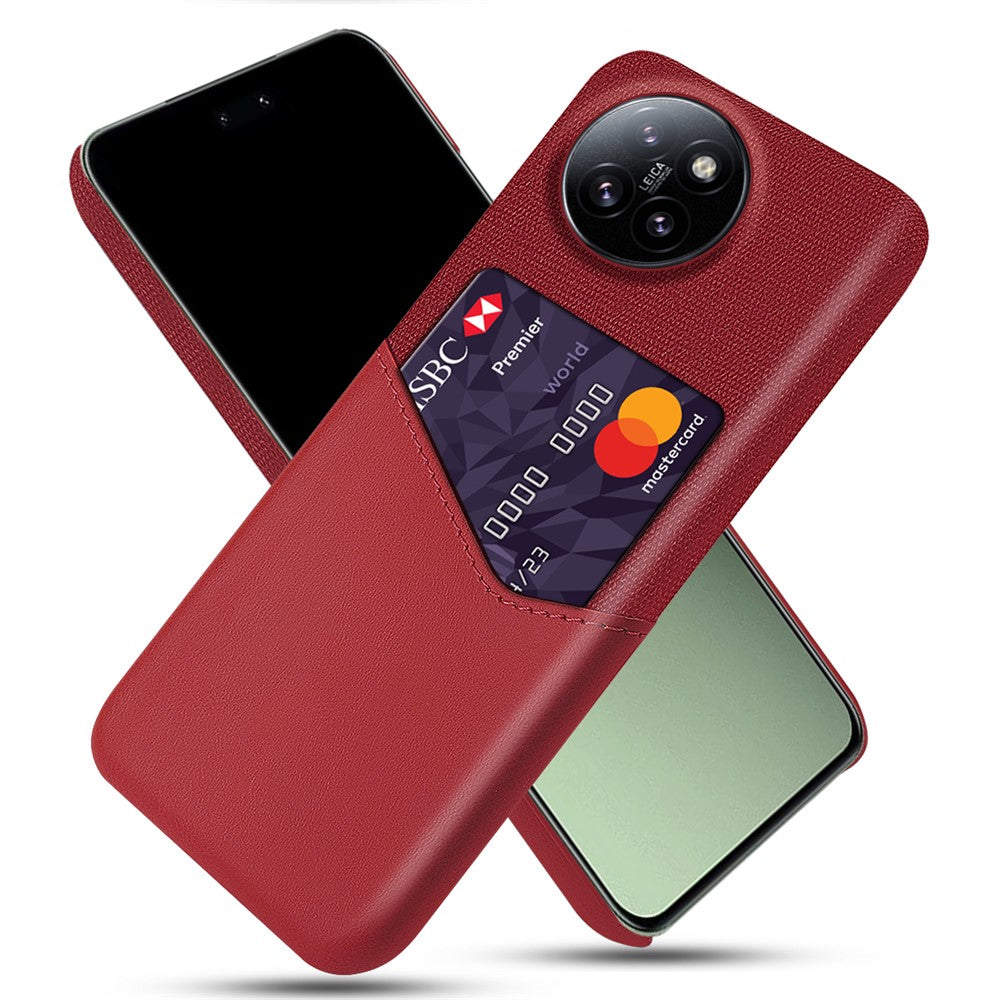 For Xiaomi Civi 4 Pro 5G / 14 Civi 5G Case Leather+PC Cloth Texture Phone Cover with Card Slot