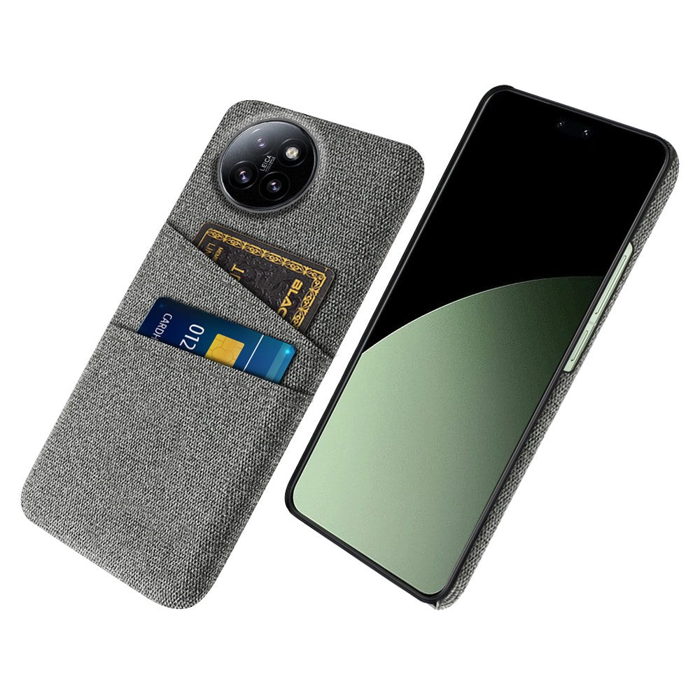 Xiaomi Civi 4 Pro 5G / 14 Civi 5G-skal, dubbla kortplatser, tygtextur, hårt PC-mobilskal