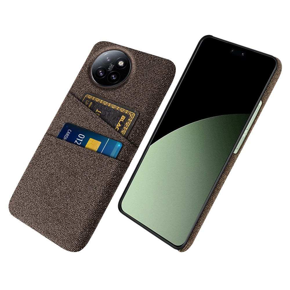 Xiaomi Civi 4 Pro 5G / 14 Civi 5G-skal, dubbla kortplatser, tygtextur, hårt PC-mobilskal