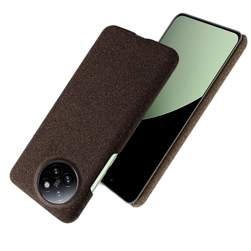 For Xiaomi Civi 4 Pro 5G / 14 Civi 5G Shockproof Case Solid Color Fabric Cloth+PC Phone Cover