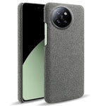 For Xiaomi Civi 4 Pro 5G / 14 Civi 5G Shockproof Case Solid Color Fabric Cloth+PC Phone Cover