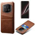 For Honor Magic6 RSR Porsche Design 5G Case Dual Card Slots Leather+PC Phone Cover