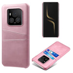 For Honor Magic6 Ultimate 5G Case with 2 Card Slots Dual Layer PU Leather+PC Phone Cover