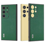 ABEEL Til Samsung Galaxy S24 Ultra Cover Ægte Koskind+PC+TPU Telefoncover