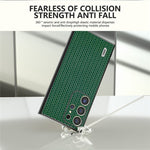ABEEL Til Samsung Galaxy S24 Ultra Cover Ægte Koskind+PC+TPU Telefoncover