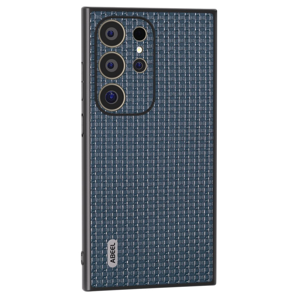 ABEEL Til Samsung Galaxy S24 Ultra Cover Ægte Koskind+PC+TPU Telefoncover