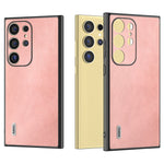 ABEEL For Samsung Galaxy S24 Ultra Case Leather+PC+TPU Hybrid Phone Cover