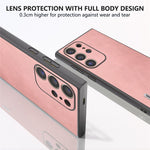 ABEEL For Samsung Galaxy S24 Ultra Case Leather+PC+TPU Hybrid Phone Cover