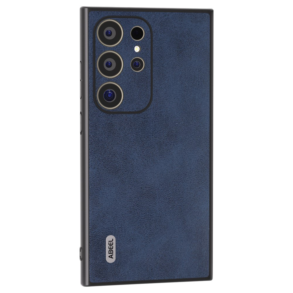 ABEEL For Samsung Galaxy S24 Ultra Case Leather+PC+TPU Hybrid Phone Cover