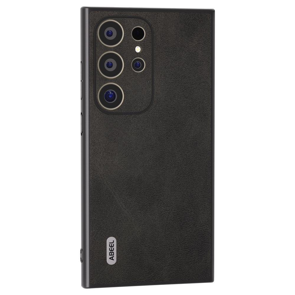 ABEEL For Samsung Galaxy S24 Ultra Case Leather+PC+TPU Hybrid Phone Cover