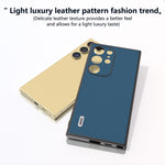 ABEEL til Samsung Galaxy S24 Ultra Cover Ægte Koskind Silkeagtig Touch Telefoncover