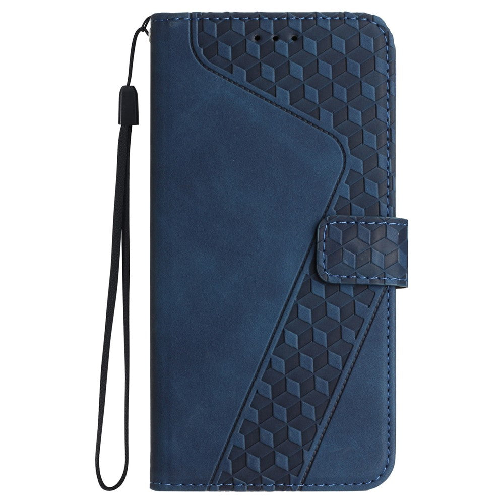 For iPhone 12 Cell Phone Cases 7-Shape Imprinted PU Leather Wallet Cover