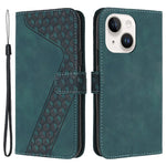 For iPhone 12 Cell Phone Cases 7-Shape Imprinted PU Leather Wallet Cover