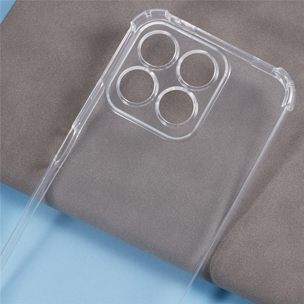 For Honor X8b 4G Case TPU Anti-Scratch HD Clear Protective Back Cover with Lanyard
