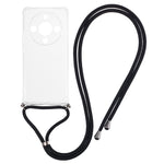 For Honor X9b 5G Case Rreinforced Corner Soft TPU Clear Phone Cover with Lanyard
