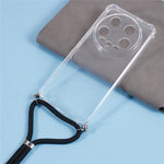 For Xiaomi 14 Ultra Case TPU Anti-scratch HD Clear Protective Back Cover with Lanyard