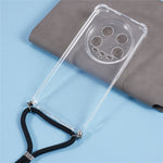 For Xiaomi 14 Ultra Case TPU Anti-scratch HD Clear Protective Back Cover with Lanyard