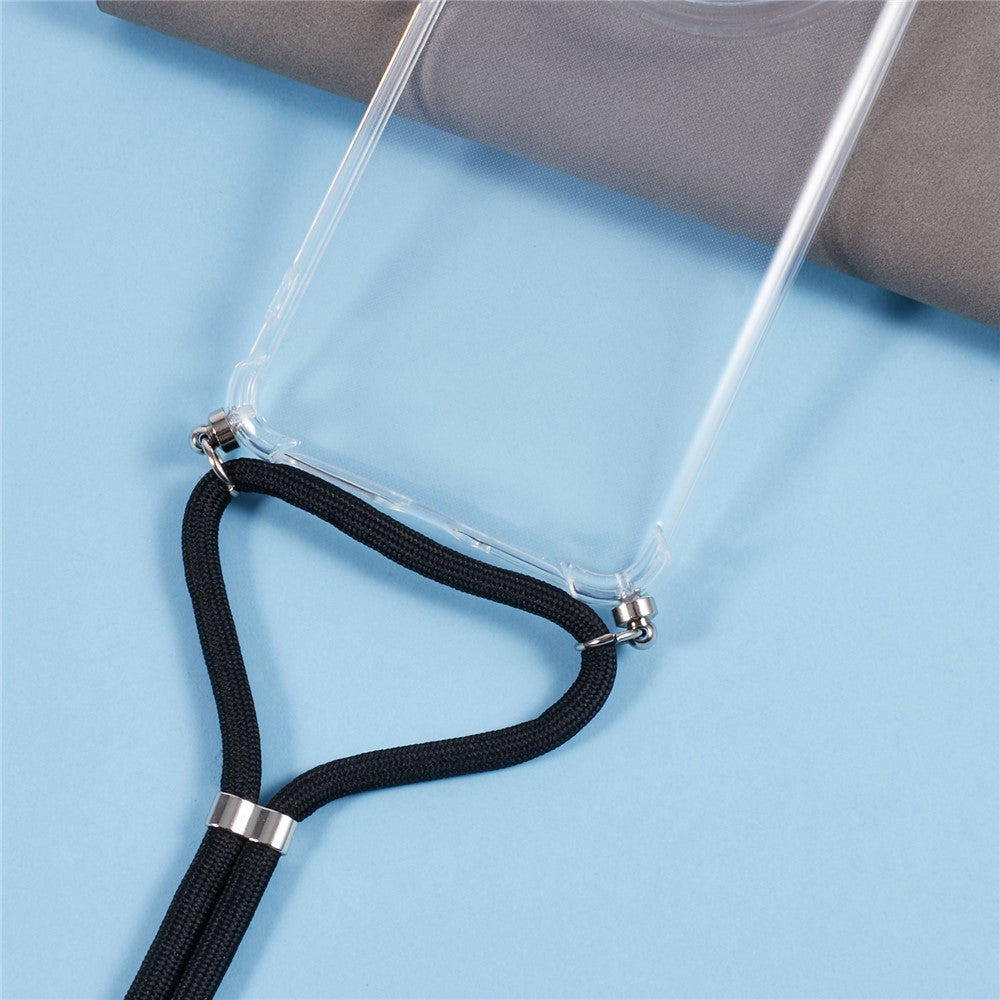 For Xiaomi 14 Ultra Case TPU Anti-scratch HD Clear Protective Back Cover with Lanyard