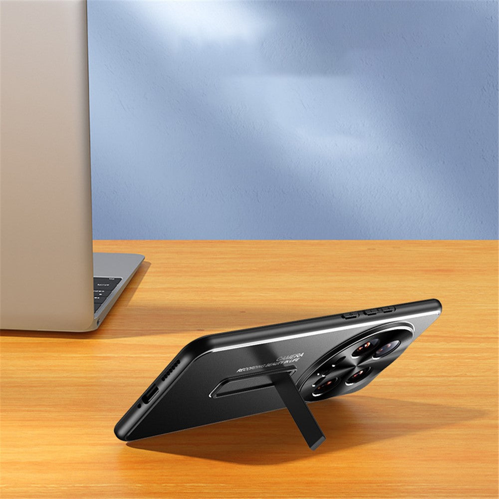 For Xiaomi 14 Ultra Case with Hidden Kickstand Hard PC Shockproof Phone Cover
