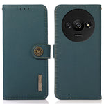 KHAZNEH For Xiaomi Redmi A3 / Poco C61 4G Case RFID Blocking Anti-drop Genuine Cow Leather Phone Cover