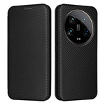 For Xiaomi 14 Ultra Case PU Leather Magnetic Closure Phone Cover with Card Holder